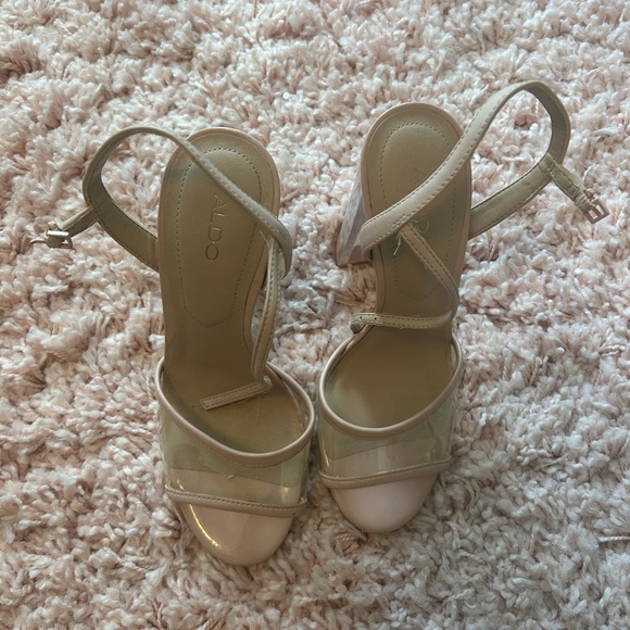 Aldo clear/nude high heels - Picture 3 of 7